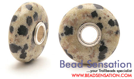 Trollbeads Limited Edition Gemstone Dalmation Jasper