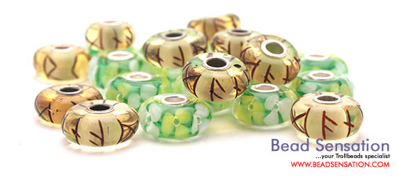 Trollbeads Limited Edition World Tour Scandanavia Runes and Anemones